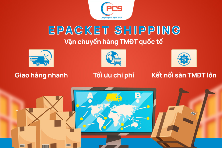 Với ePacket, PCS cam kết giúp các doanh nghiệp bán hàng trên các sàn TMĐT lớn như Amazon, eBay, Etsy, và Shopify duy trì uy tín và cải thiện xếp hạng người bán.