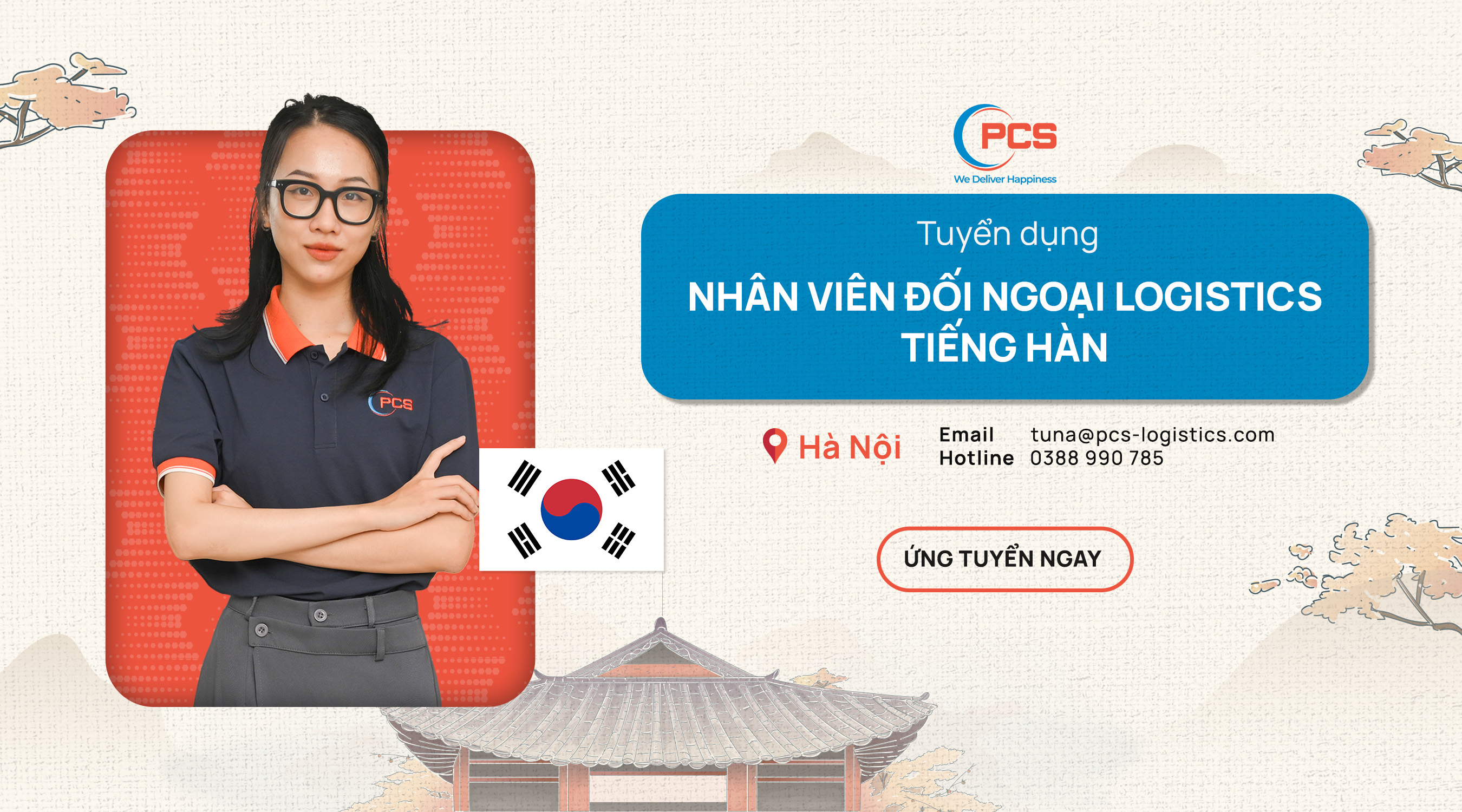 Logistics Liaison Officer (Korean Language) working in Hanoi