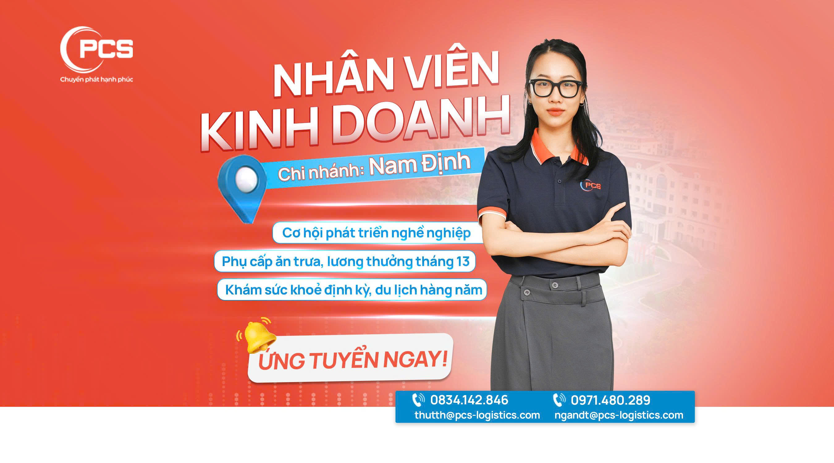 Tuyển dụng Nhân viên Kinh doanh - Chi nhánh Nam Định
