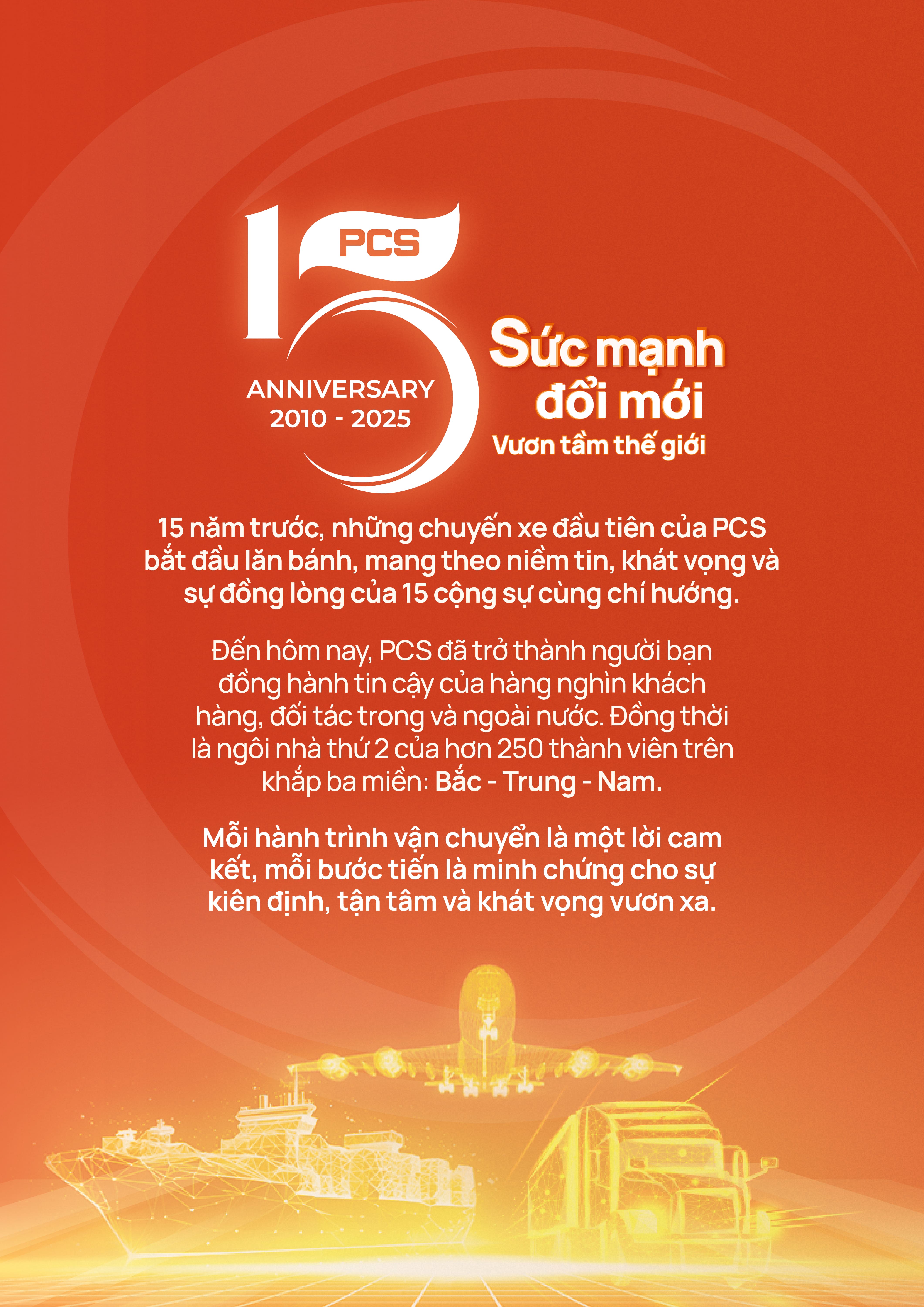 Lễ kỷ niệm 15 năm thành lập PCS