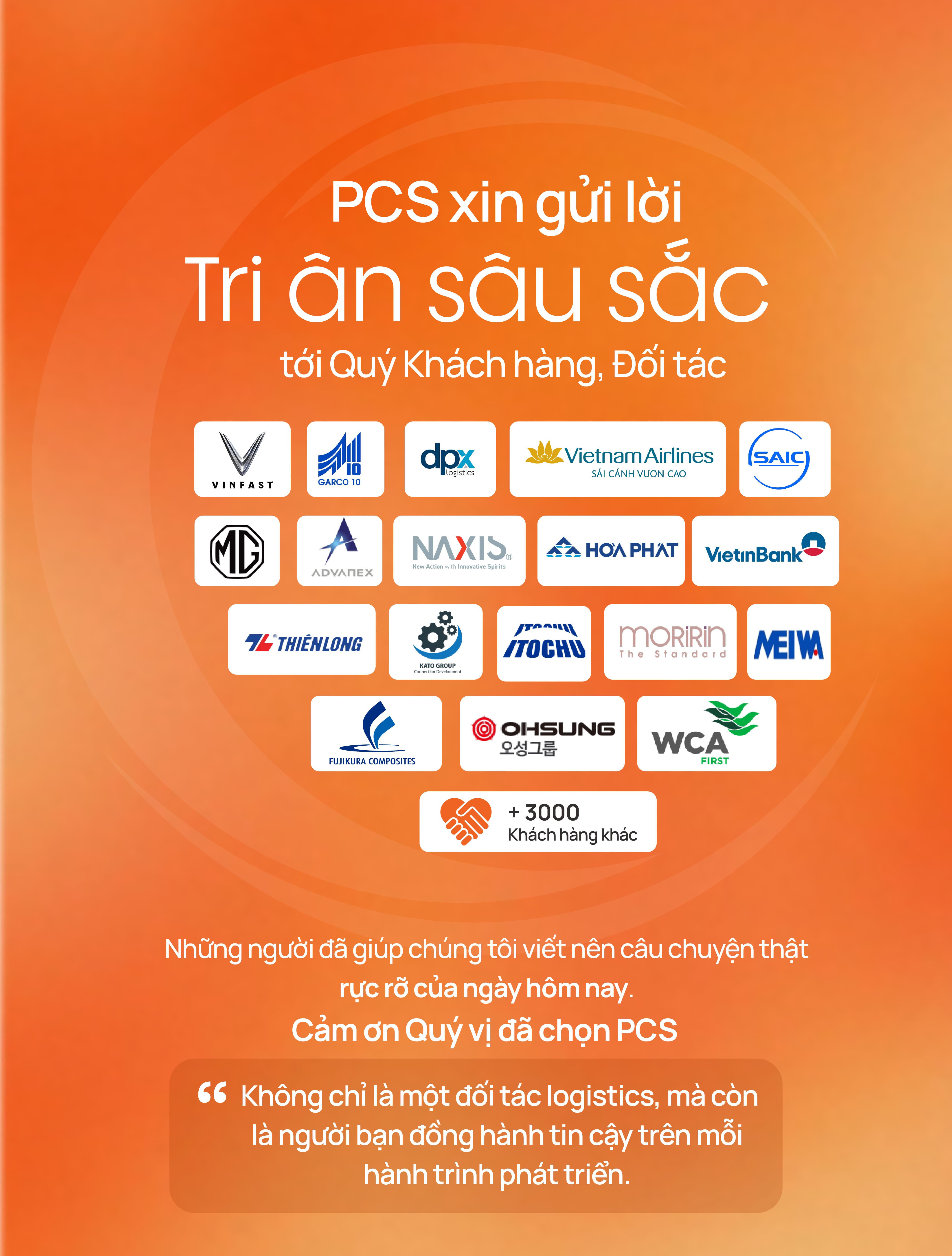 Lễ kỷ niệm 15 năm thành lập PCS