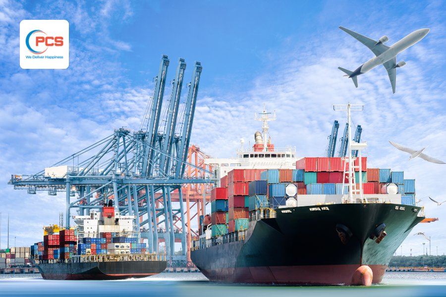 Dịch vụ vận chuyển Quốc tế bằng đường hàng không và đường biển tại PCS Logistics