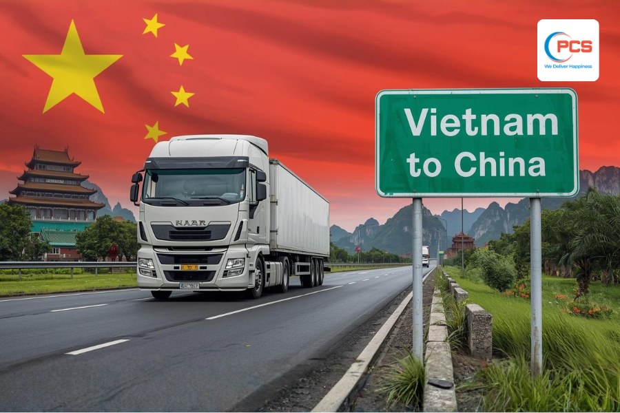 Vận chuyển hàng hóa đi trung quốc bằng đường bộ tại PCS Logistics Vận chuyển hàng hóa đi trung quốc bằng đường bộ tại PCS Logistics
