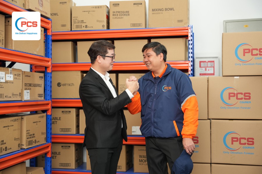 Transparent service process for express services in Vietnam at PCS Logistics warehouse operations