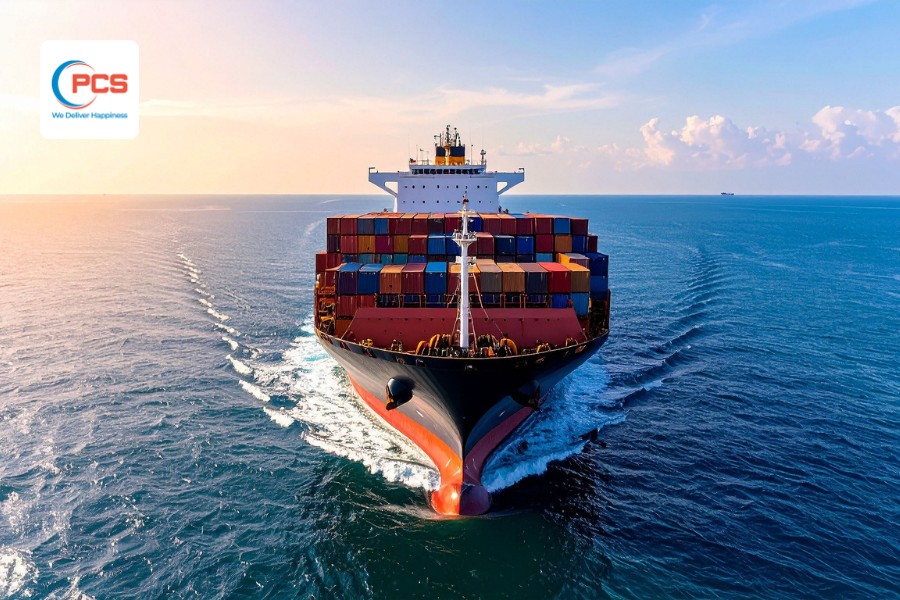 International sea freight services operated by PCS Logistics