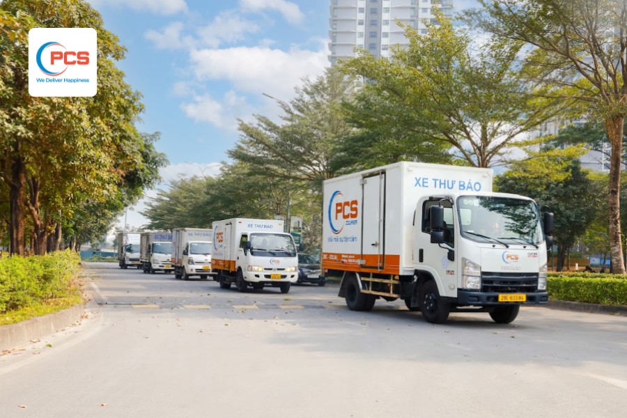 PCS Logistics operates a diverse road transport fleet for enterprise cargo.