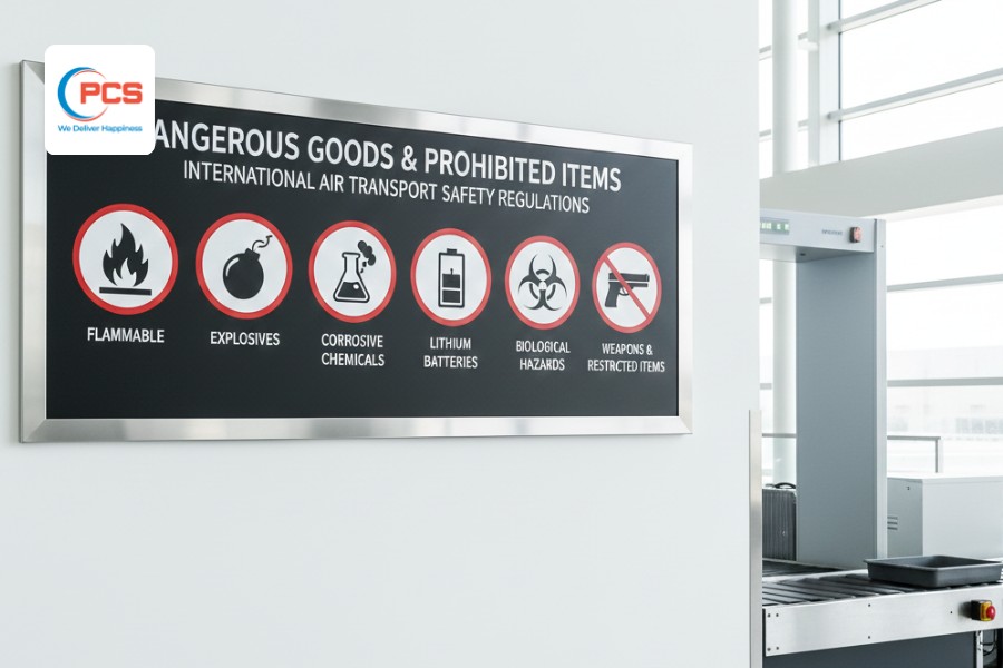 PCS Logisticsにおける輸送制限品目にご注意ください