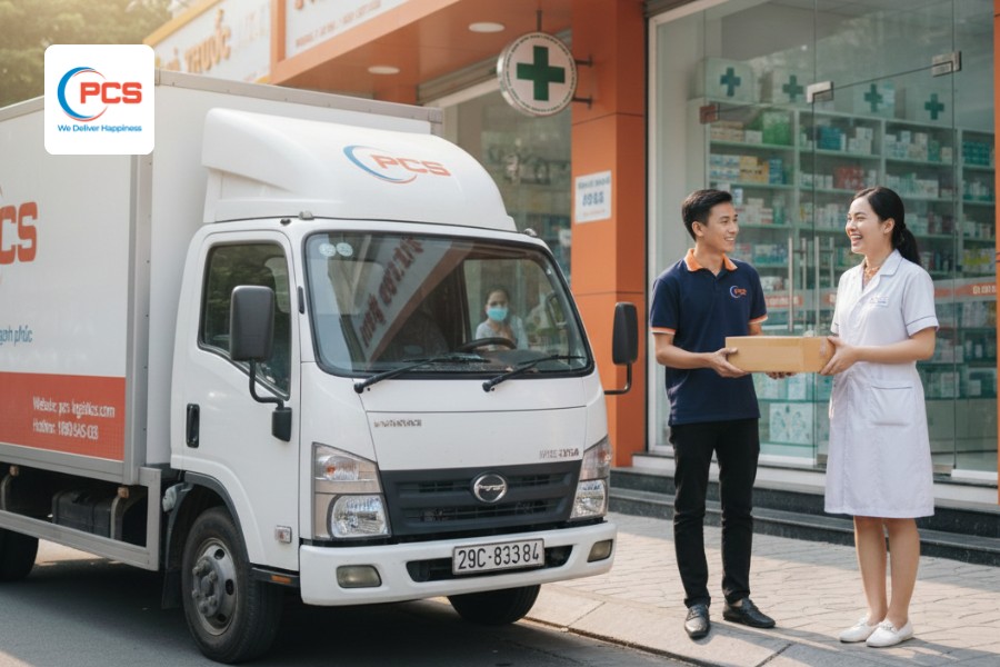 PCS Logistics cung cấp dịch vụ vận chuyển ph&acirc;n phối dược phẩm To&agrave;n quốc.