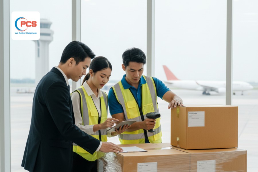 ドア・ツー・エアポート輸送とは、発送元で集荷し、仕向国の空港で引き渡す輸送形態です。