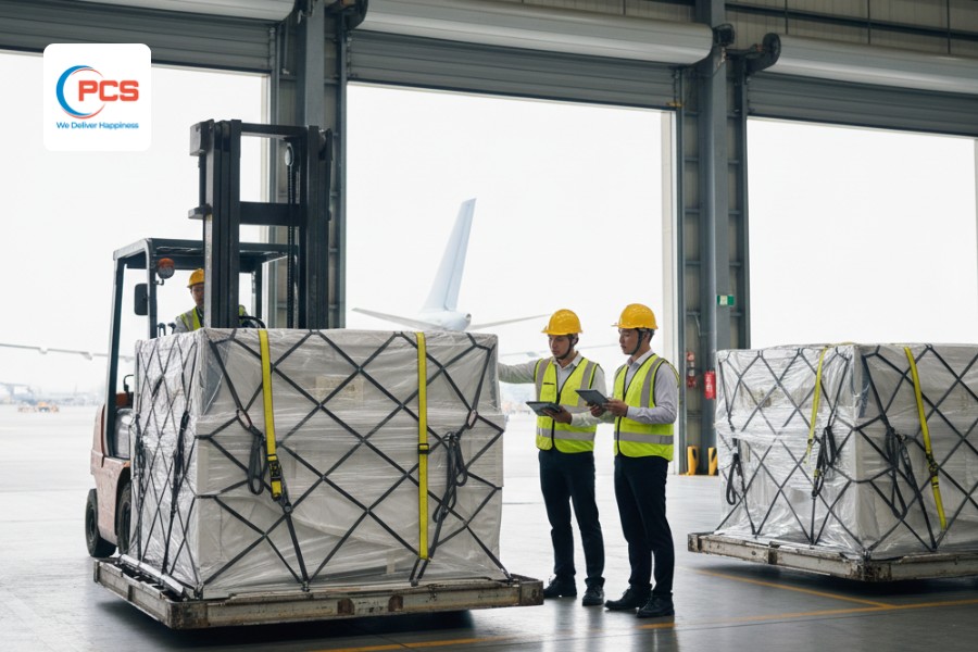 Airport to Airport shipping services from Vietnam for palletized and ULD packed air cargo.