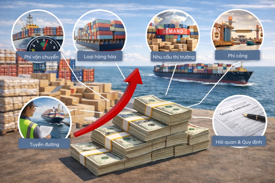 Một số chi ph&iacute; c&oacute; thể ph&aacute;t sinh trong qu&aacute; tr&igrave;nh vận chuyển đường biển