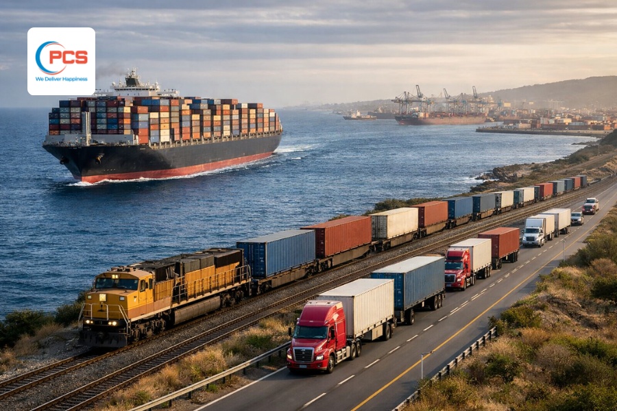 Vận tải biển c&oacute; hiệu quả kinh tế cao nhất cho cự ly d&agrave;i nhờ chi ph&iacute; thấp v&agrave; sức chở lớn.