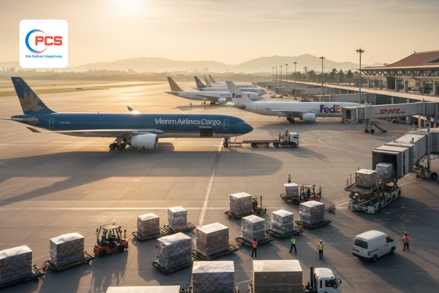 Vận tải h&agrave;ng kh&ocirc;ng đ&oacute;ng vai tr&ograve; quan trọng trong hệ thống logistics