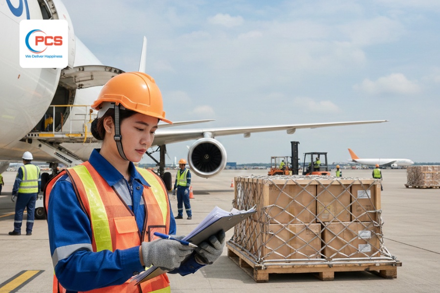 vận tải đường h&agrave;ng kh&ocirc;ng trong chuỗi cung ứng to&agrave;n cầu