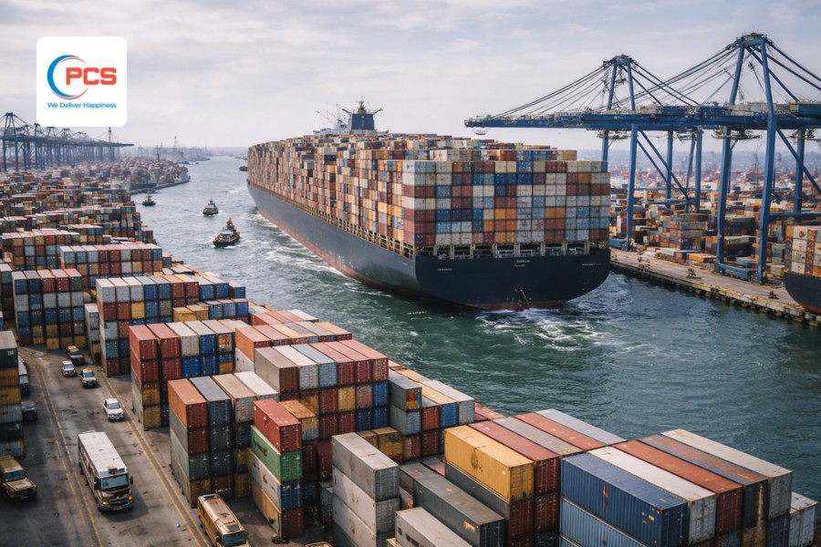 Khối lượng hàng hóa vận chuyển bằng đường biển là tổng trọng lượng hoặc thể tích hàng được chuyên chở bằng tàu Khối lượng hàng hóa vận chuyển bằng đường biển là tổng trọng lượng hoặc thể tích hàng được chuyên chở bằng tàu