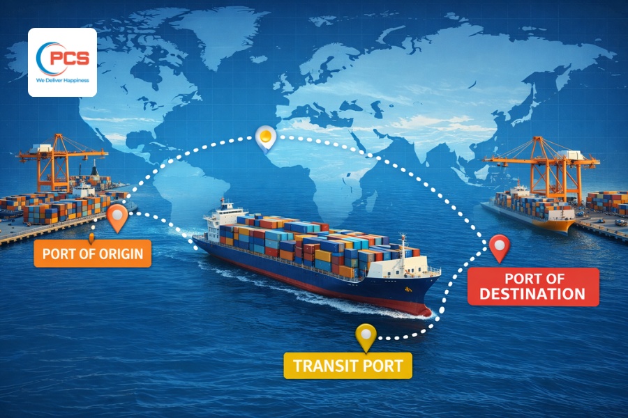 C&aacute;c t&agrave;u c&oacute; lộ tr&igrave;nh đi thẳng sẽ nhanh hơn so với t&agrave;u cần cập bến ở cảng trung chuyển