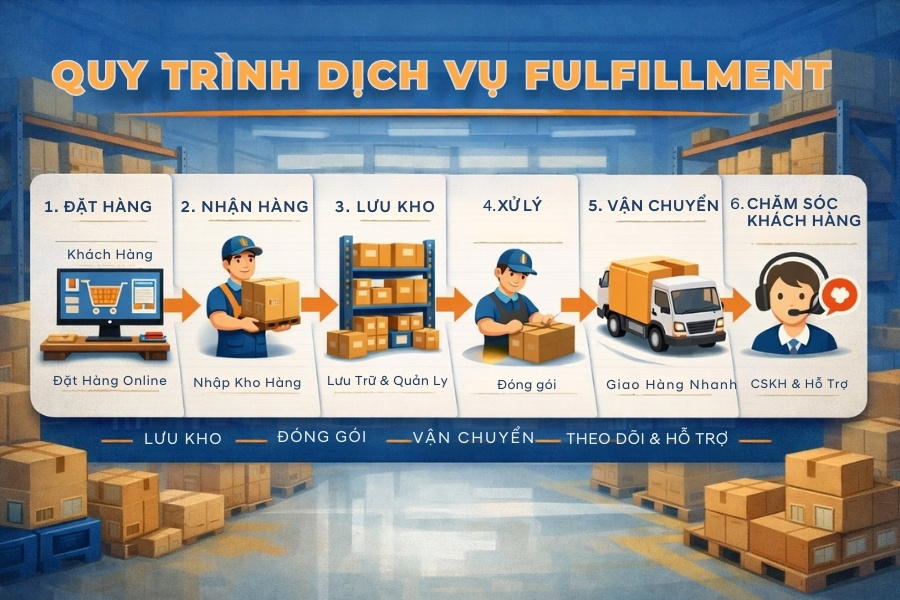 Fulfillment đóng vai trò mắt xích quan trọng trong logistics hiện đại Fulfillment đóng vai trò mắt xích quan trọng trong logistics hiện đại