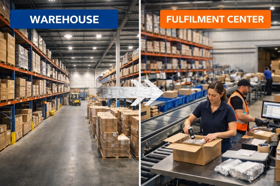 Phân biệt rõ khác nhau giữa Fulfillment Center và Warehouse Phân biệt rõ khác nhau giữa Fulfillment Center và Warehouse