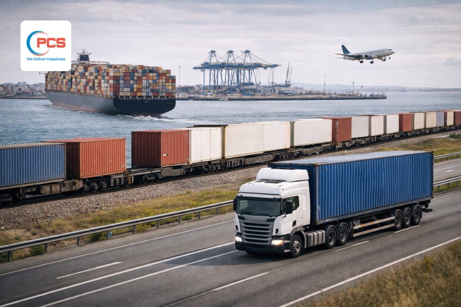 Vận chuyển đường bộ kết hợp với các phương thức vận chuyển khác cho doanh nghiệp chuyển hàng hiệu quả hơn Vận chuyển đường bộ kết hợp với các phương thức vận chuyển khác cho doanh nghiệp chuyển hàng hiệu quả hơn