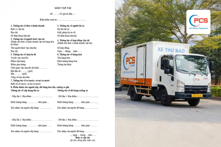 Giấy vận tải là chứng từ bắt buộc khi vận chuyển hàng hóa bằng đường bộ. Giấy vận tải là chứng từ bắt buộc khi vận chuyển hàng hóa bằng đường bộ.