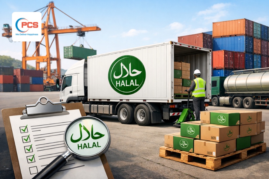 Quy tr&igrave;nh vận chuyển Halal lu&ocirc;n được kiểm so&aacute;t chặt chẽ theo từng giai đoạn