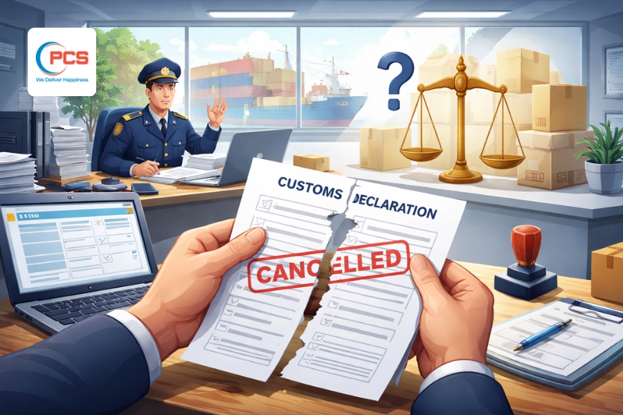 Huỷ tờ khai hải quan c&oacute; bị xử phạt kh&ocirc;ng