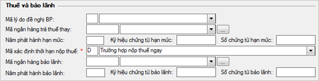 Nhập th&ocirc;ng tin Thuế, vận chuyển v&agrave; ghi ch&uacute; kh&aacute;c