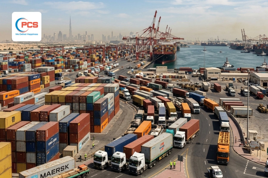 Căng thẳng tại Trung Đ&ocirc;ng đang t&aacute;c động trực tiếp đến chuỗi logistics to&agrave;n cầu..