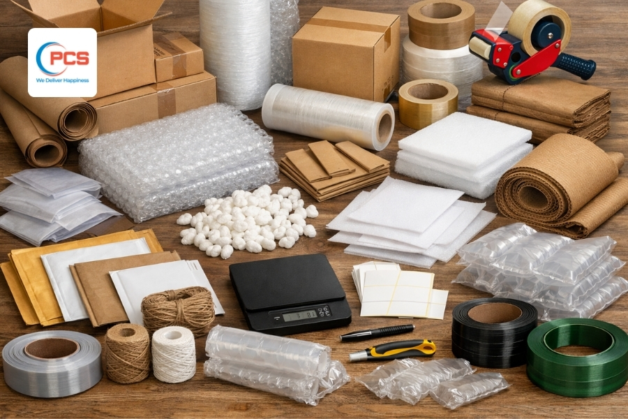 Tổng hợp các loại vật liệu cần thiết cho gói hàng chuyển phát nhanh Tổng hợp các loại vật liệu cần thiết cho gói hàng chuyển phát nhanh