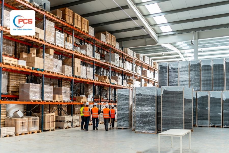 Hàng hóa được tập kết tại trung tâm khai thác Hàng hóa được tập kết tại trung tâm khai thác