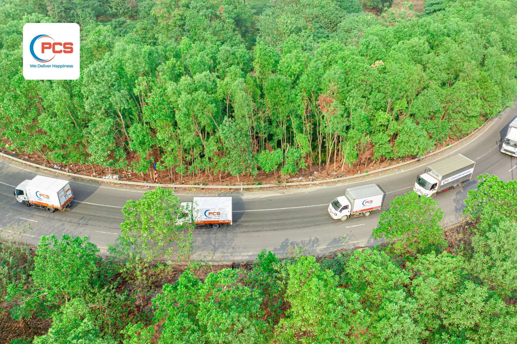 PCS cung cấp dịch vụ vận chuyển h&agrave;ng h&oacute;a tuyến KCN mạng lưới to&agrave;n quốc