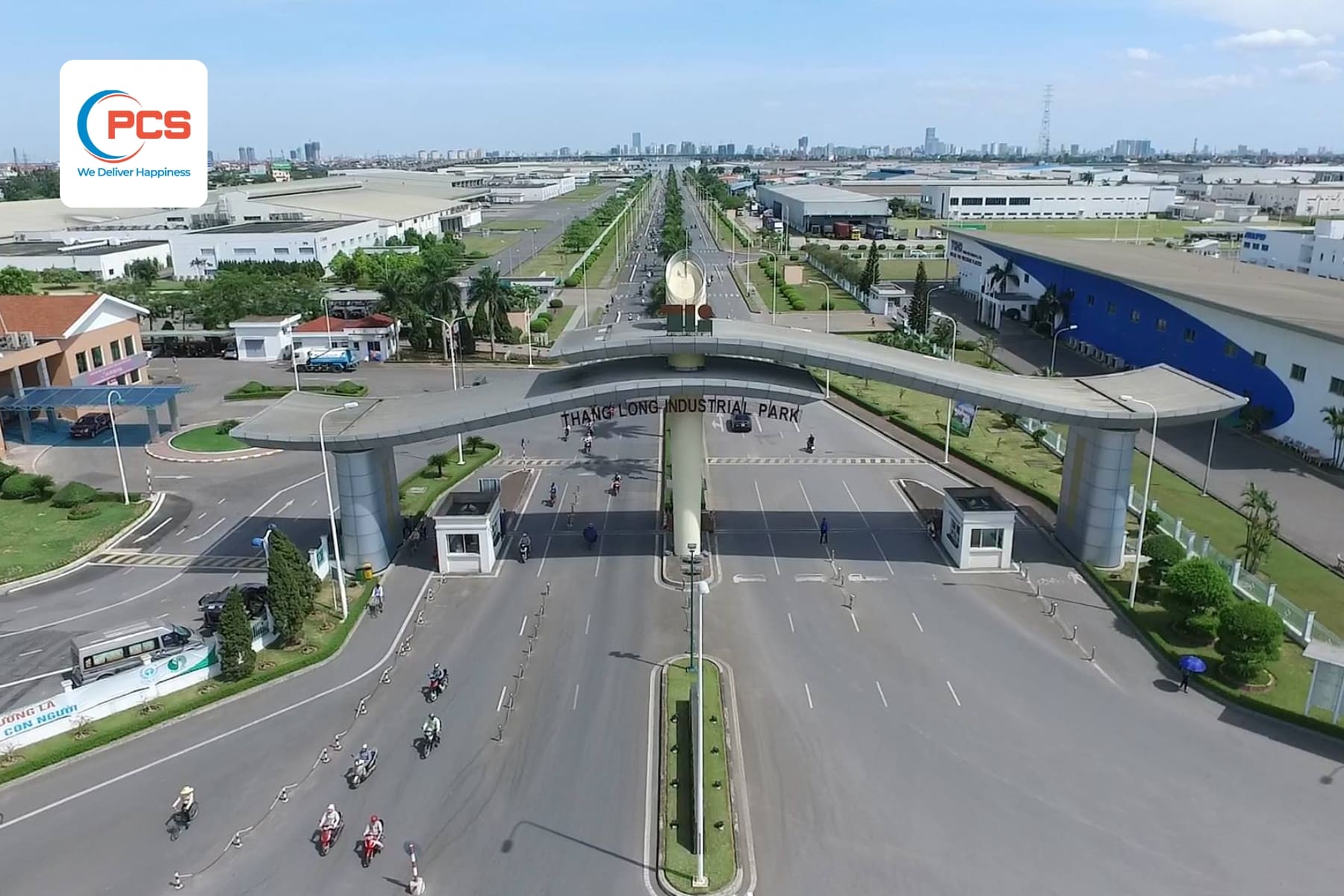 Khu c&ocirc;ng nghiệp Thăng Long thuộc địa phận X&atilde; Đ&ocirc;ng Anh, Th&agrave;nh phố H&agrave; Nội