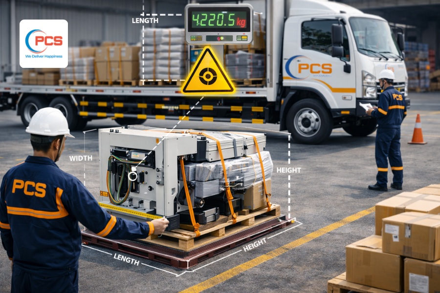 Cần x&aacute;c định ch&iacute;nh x&aacute;c th&ocirc;ng số, k&iacute;ch thước h&agrave;ng h&oacute;a v&agrave; c&oacute; phương &aacute;n bốc xếp ph&ugrave; hợp