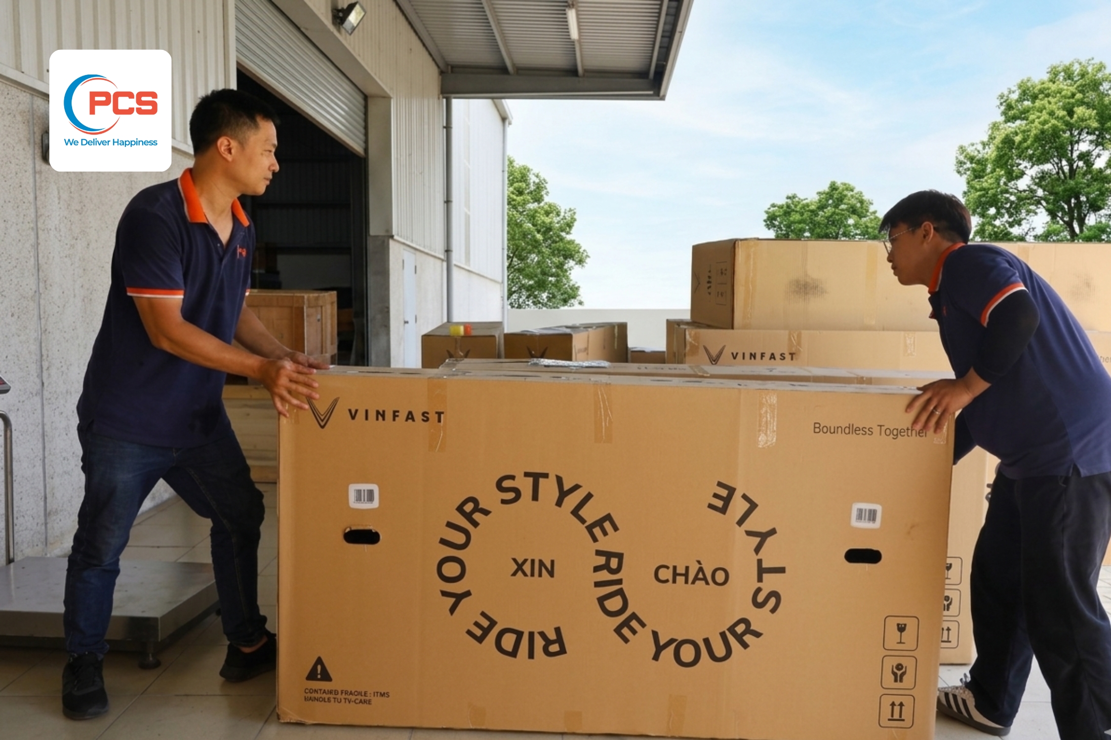 Dịch vụ vận chuyển đường bộ ph&ugrave; hợp với h&agrave;ng ho&aacute; c&oacute; khối lượng, k&iacute;ch thước lớn.