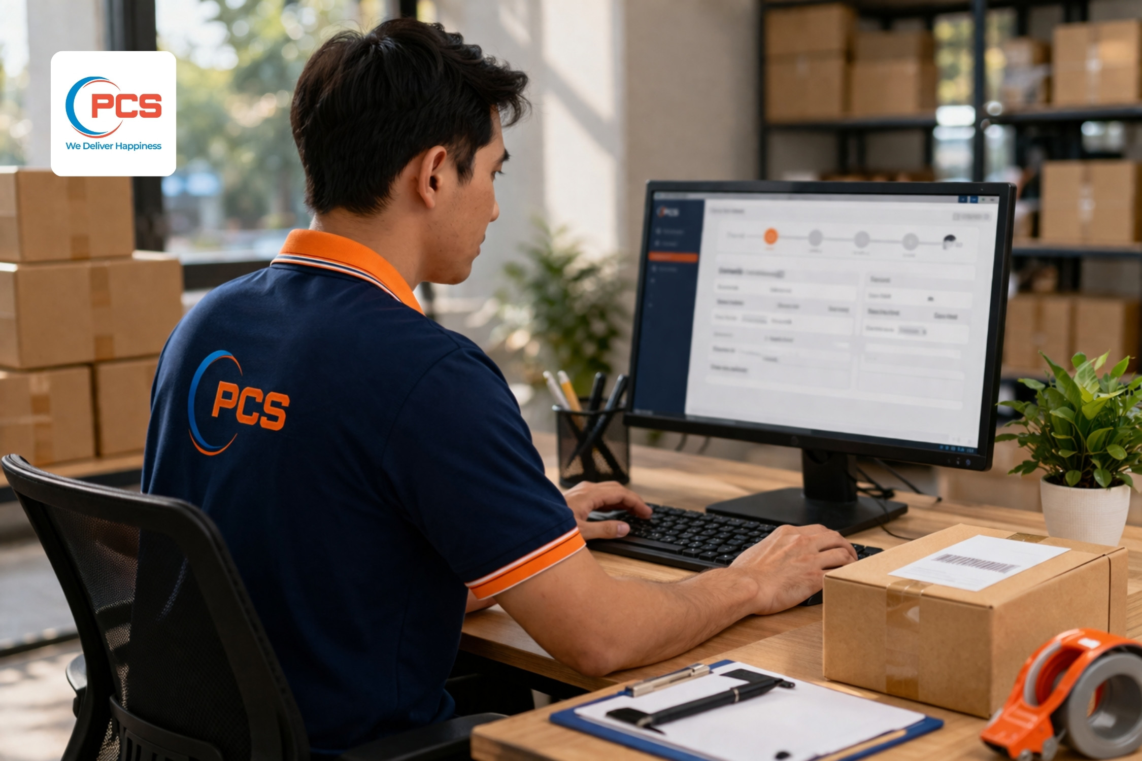 PCS Logistics hỗ trợ khách hàng lên đơn vận chuyển PCS Logistics hỗ trợ khách hàng lên đơn vận chuyển