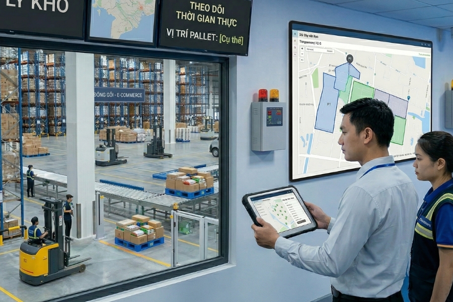 Ứng dụng smart pallet gi&uacute;p tự động cập nhật dữ liệu v&agrave; tối ưu quản l&yacute; tồn kho theo thời gian thực