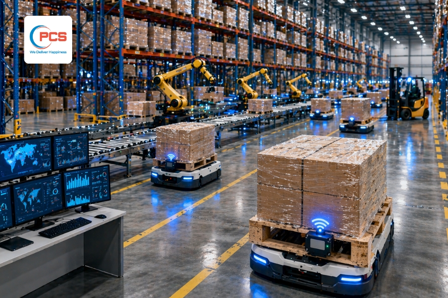 Quản l&yacute; smart pallet gi&uacute;p tự động h&oacute;a kho b&atilde;i, kiểm so&aacute;t tồn kho ch&iacute;nh x&aacute;c v&agrave; giảm thiểu rủi ro thất tho&aacute;t h&agrave;ng h&oacute;a&nbsp;