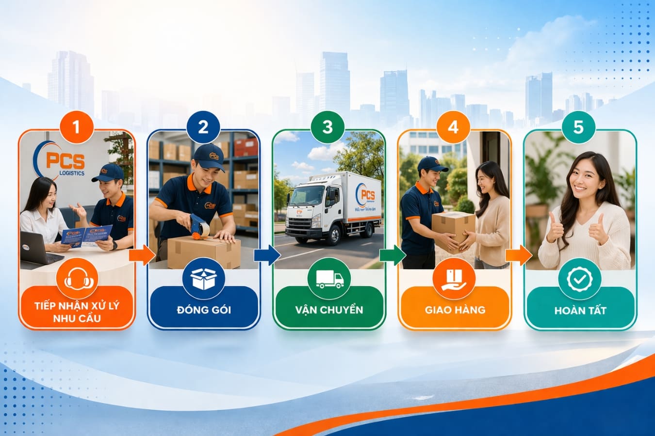 Sơ đồ quy tr&igrave;nh vận chuyển h&agrave;ng h&oacute;a cơ bản