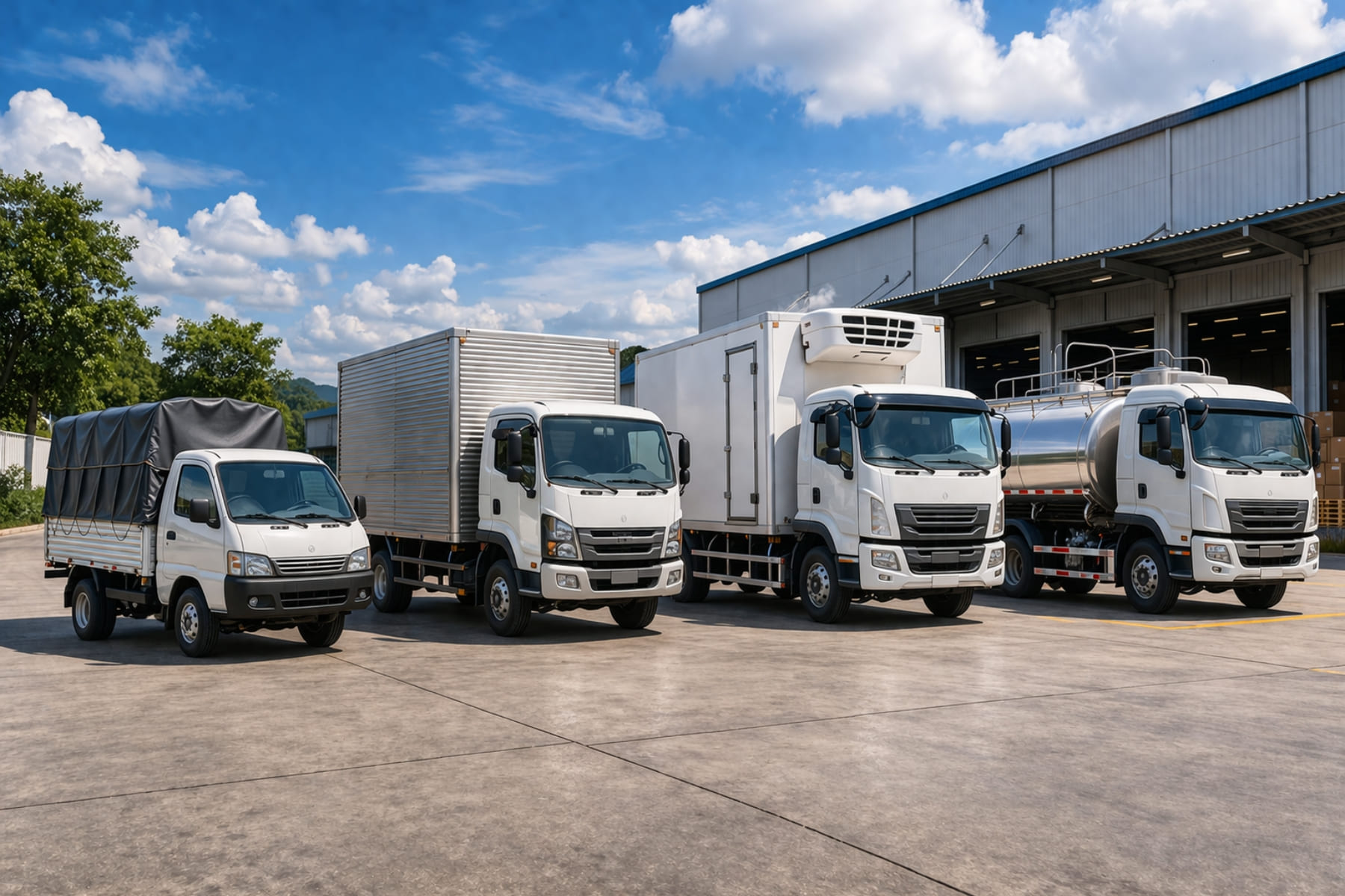 Phương tiện vận tải đường bộ đa dạng đủ để phục vụ mọi nhu cầu vận chuyển h&agrave;ng h&oacute;a nội địa