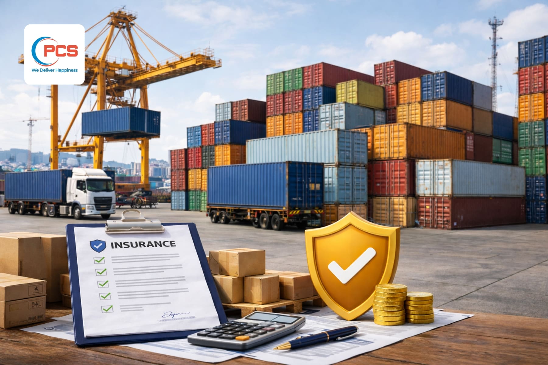 Bảo hiểm container gi&uacute;p bảo vệ h&agrave;ng h&oacute;a trước rủi ro trong vận chuyển quốc tế