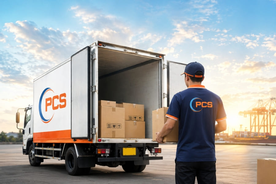 Vận chuyển h&agrave;ng h&oacute;a bằng đường bộ chiếm tỉ trọng khối lượng vận tải lớn nhất