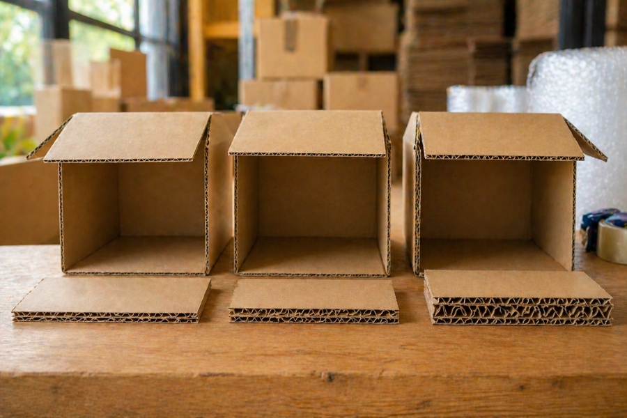 Độ d&agrave;y của th&ugrave;ng carton cũng rất quan trọng trong việc đ&oacute;ng g&oacute;i bảo vệ h&agrave;ng h&oacute;a