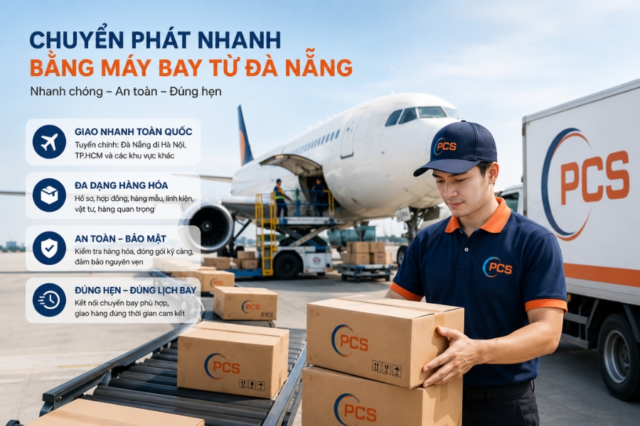 Giải ph&aacute;p chuyển ph&aacute;t nhanh bằng m&aacute;y bay tại Đ&agrave; Nẵng