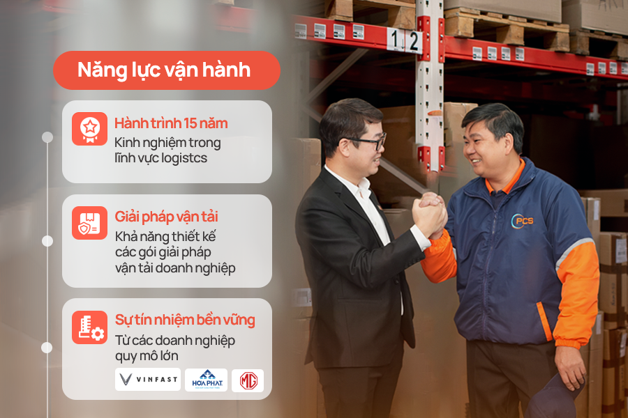 Năng lực vận h&agrave;nh thực tế của pcs được khẳng định thực tế qua đối t&aacute;c lớn trong nước v&agrave; quốc tế