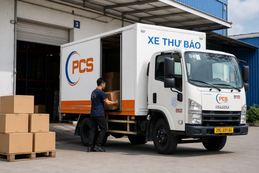 H&agrave;ng dễ vỡ được PCS Logistics bốc xếp, vận chuyển cẩn thận