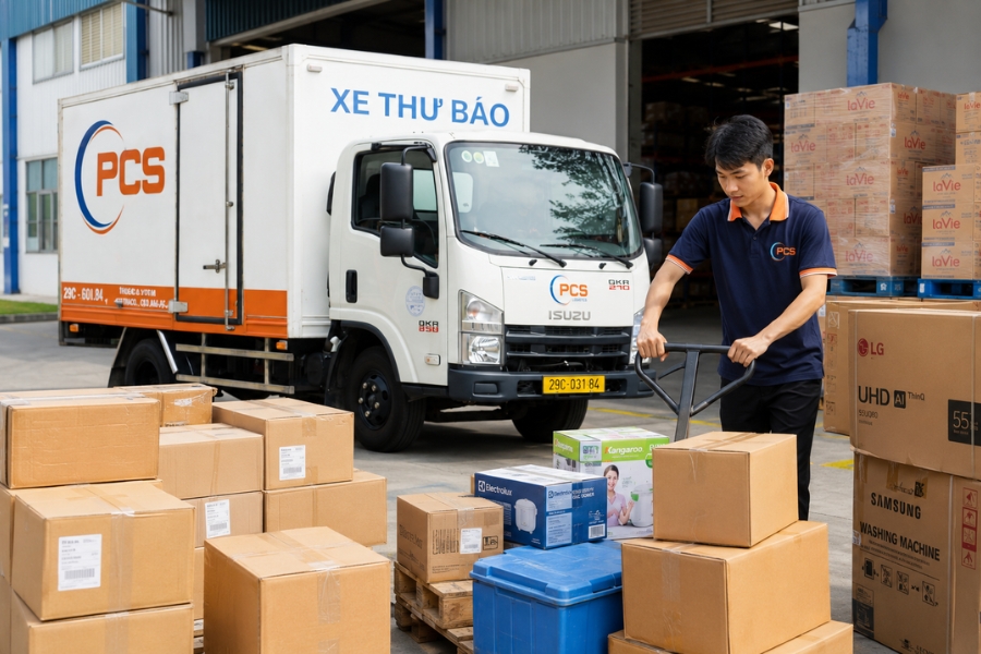 PCS Logistics hỗ trợ chuyển phát nhiều loại bưu phẩm từ giấy tờ, hàng online đến kiện hàng cần vận chuyển an toàn. PCS Logistics hỗ trợ chuyển phát nhiều loại bưu phẩm từ giấy tờ, hàng online đến kiện hàng cần vận chuyển an toàn.
