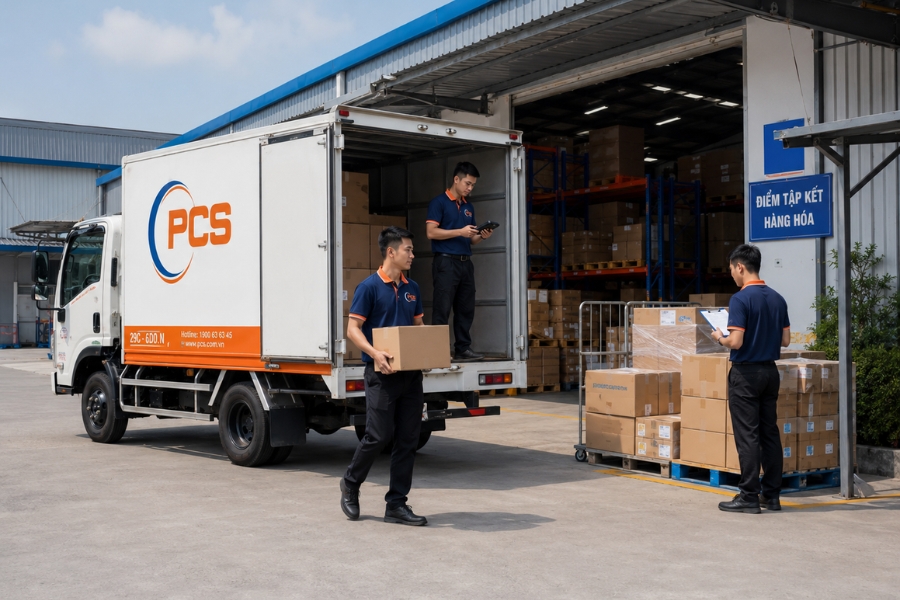 Quy trình giao nhận tại PCS Logistics được thực hiện đồng bộ và tối ưu thời gian. Quy trình giao nhận tại PCS Logistics được thực hiện đồng bộ và tối ưu thời gian.