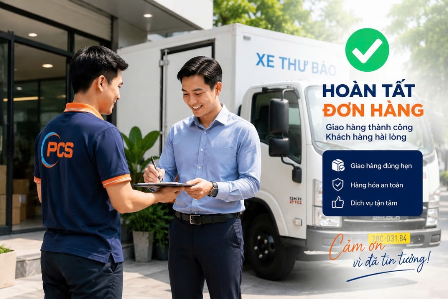 Quy trình chuyển phát nhanh của PCS Logistics tối ưu, giao hàng nhanh và an toàn. Quy trình chuyển phát nhanh của PCS Logistics tối ưu, giao hàng nhanh và an toàn.