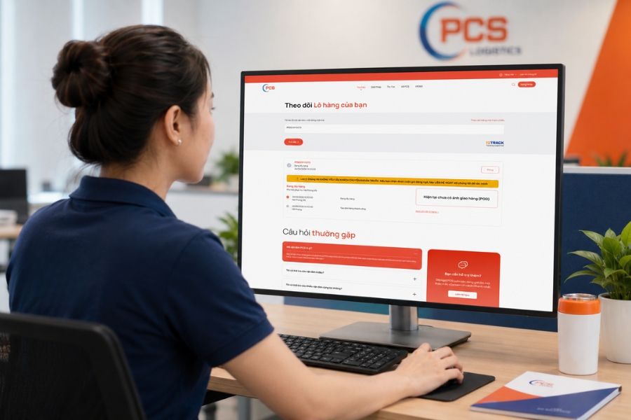Doanh nghiệp có thể kiểm tra trạng thái đơn hàng trên website của PCS Logistics Doanh nghiệp có thể kiểm tra trạng thái đơn hàng trên website của PCS Logistics