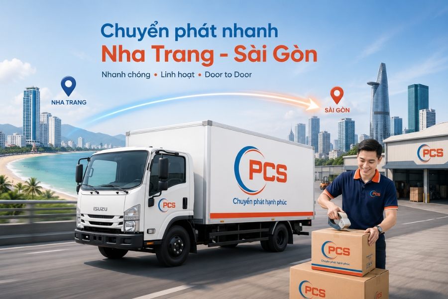 C&aacute;c h&igrave;nh thức chuyển ph&aacute;t nhanh Nha trang - S&agrave;i g&ograve;n tại PCS Logistics